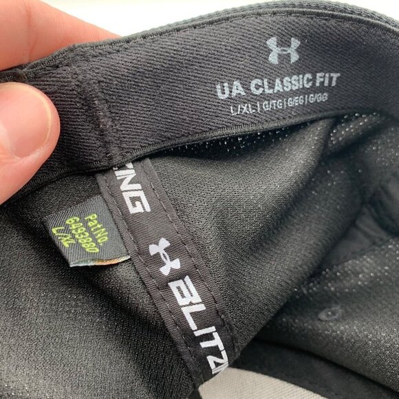 Under Armour Blitzing Classic Fit Black Stretch Fitted Hat Mens L/XL - Picture 5 of 5